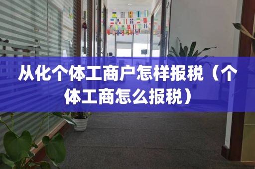 从化个体工商户怎样报税（个体工商怎么报税）