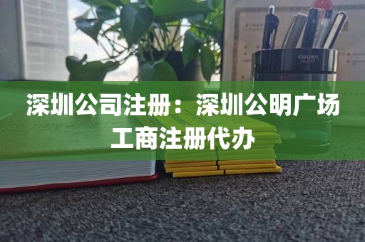 深圳公司注册:深圳公明广场工商注册代办