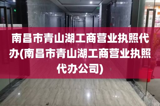 南昌市青山湖工商营业执照代办(南昌市青山湖工商营业执照代办公司)