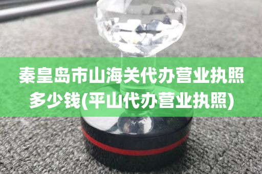 秦皇岛市山海关代办营业执照多少钱(平山代办营业执照)