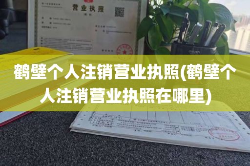 鹤壁个人注销营业执照(鹤壁个人注销营业执照在哪里)