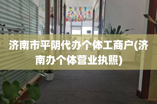 济南市平阴代办个体工商户(济南办个体营业执照)