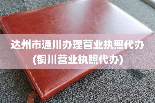 达州市通川办理营业执照代办(铜川营业执照代办)