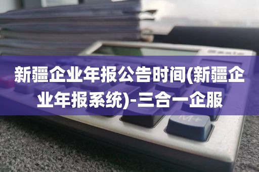 新疆企业年报公告时间(新疆企业年报系统)-三合一企服