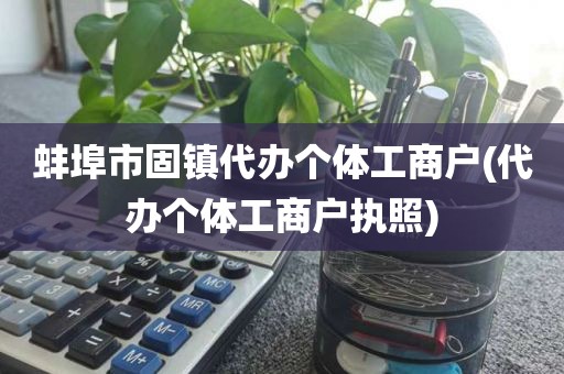 蚌埠市固镇代办个体工商户(代办个体工商户执照)