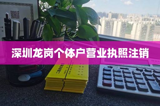 深圳龙岗个体户营业执照注销