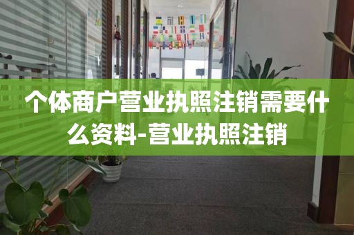 个体商户营业执照注销需要什么资料-营业执照注销