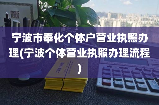 宁波市奉化个体户营业执照办理(宁波个体营业执照办理流程)