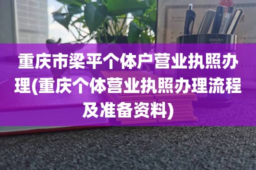 重庆市梁平个体户营业执照办理(重庆个体营业执照办理流程及准备资料)