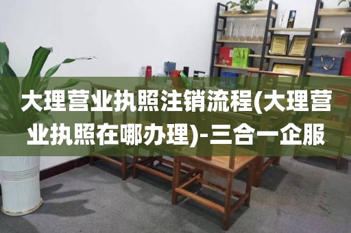 大理营业执照注销流程(大理营业执照在哪办理)-三合一企服