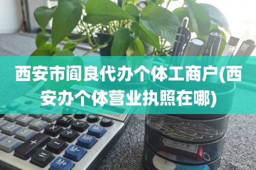 西安市阎良代办个体工商户(西安办个体营业执照在哪)