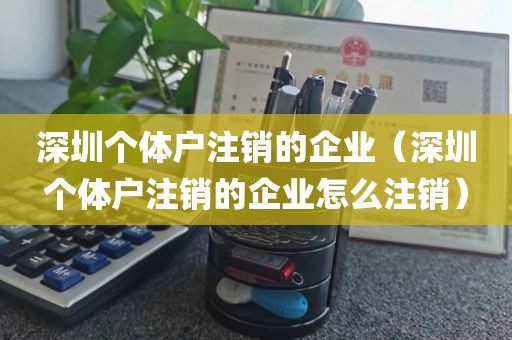 深圳个体户注销的企业（深圳个体户注销的企业怎么注销）