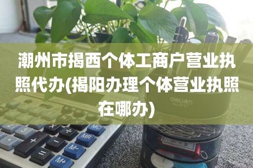 潮州市揭西个体工商户营业执照代办(揭阳办理个体营业执照在哪办)