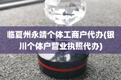 临夏州永靖个体工商户代办(银川个体户营业执照代办)
