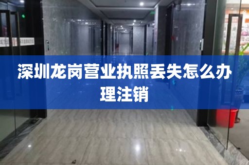 深圳龙岗营业执照丢失怎么办理注销