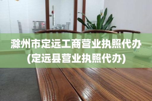 滁州市定远工商营业执照代办(定远县营业执照代办)