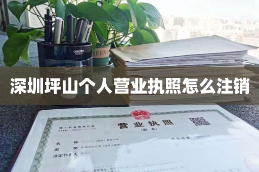 深圳坪山个人营业执照怎么注销