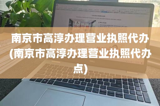 南京市高淳办理营业执照代办(南京市高淳办理营业执照代办点)