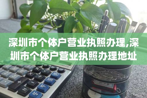 深圳市个体户营业执照办理,深圳市个体户营业执照办理地址