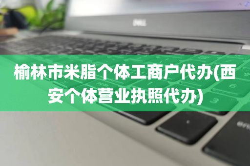 榆林市米脂个体工商户代办(西安个体营业执照代办)