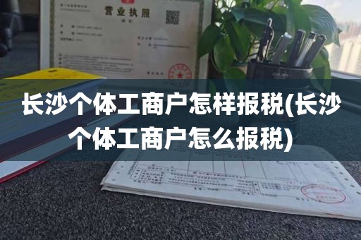 长沙个体工商户怎样报税(长沙个体工商户怎么报税)