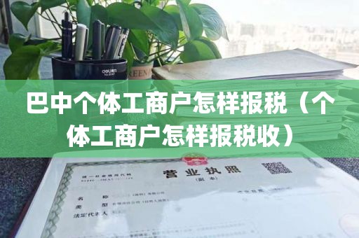 巴中个体工商户怎样报税（个体工商户怎样报税收）