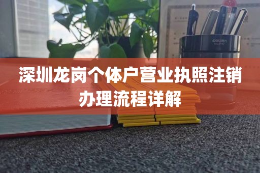 深圳龙岗个体户营业执照注销办理流程详解