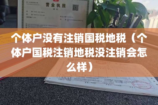 个体户没有注销国税地税（个体户国税注销地税没注销会怎么样）