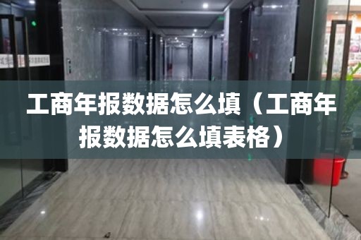 工商年报数据怎么填（工商年报数据怎么填表格）