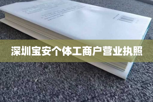 深圳宝安个体工商户营业执照
