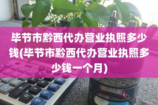 毕节市黔西代办营业执照多少钱(毕节市黔西代办营业执照多少钱一个月)