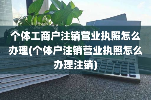 个体工商户注销营业执照怎么办理(个体户注销营业执照怎么办理注销)