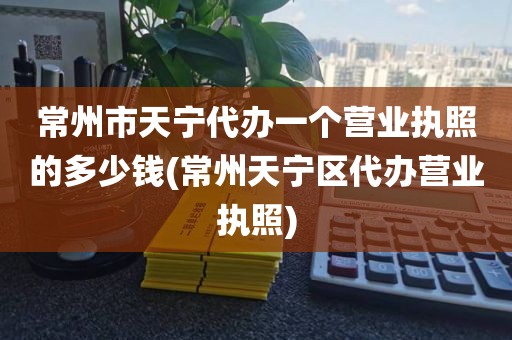 常州市天宁代办一个营业执照的多少钱(常州天宁区代办营业执照)