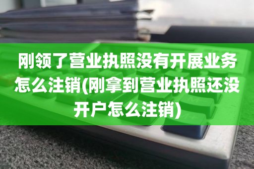 刚领了营业执照没有开展业务怎么注销(刚拿到营业执照还没开户怎么注销)