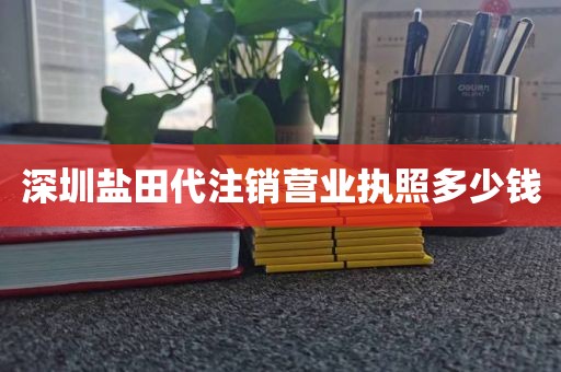 深圳盐田代注销营业执照多少钱