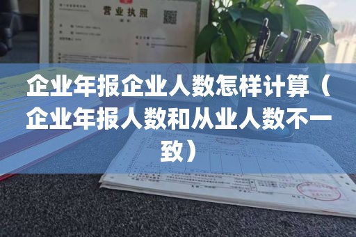 企业年报企业人数怎样计算（企业年报人数和从业人数不一致）