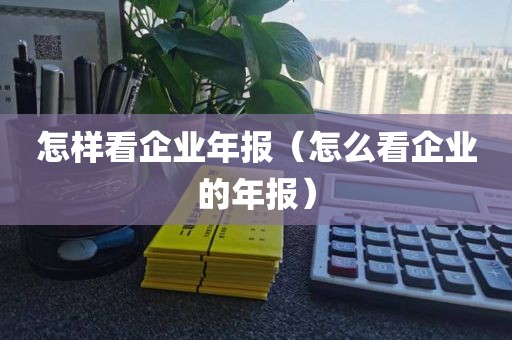 怎样看企业年报（怎么看企业的年报）