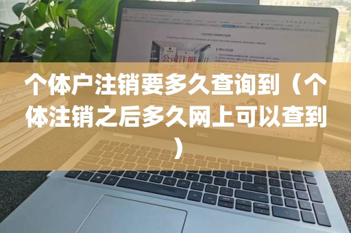 个体户注销要多久查询到（个体注销之后多久网上可以查到）