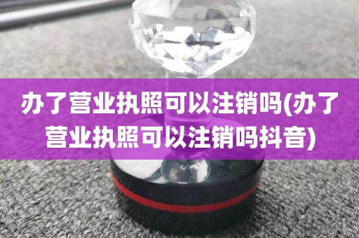 办了营业执照可以注销吗(办了营业执照可以注销吗抖音)