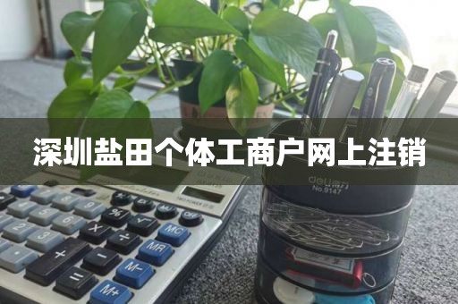 深圳盐田个体工商户网上注销