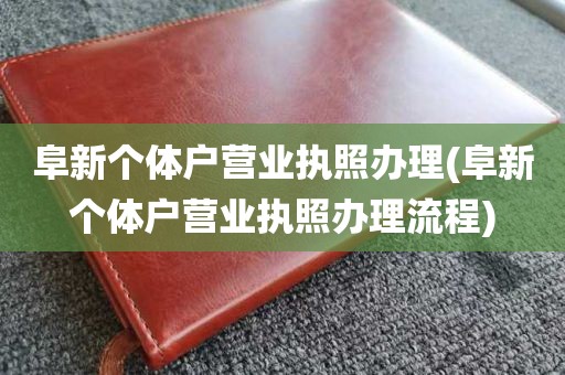 阜新个体户营业执照办理(阜新个体户营业执照办理流程)