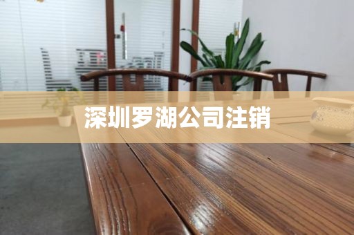 深圳罗湖公司注销