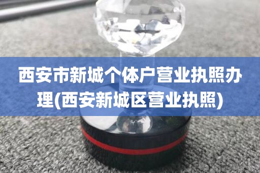 西安市新城个体户营业执照办理(西安新城区营业执照)