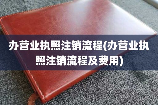 办营业执照注销流程(办营业执照注销流程及费用)