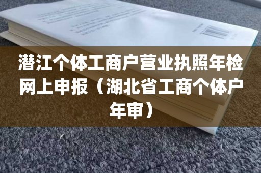 潜江个体工商户营业执照年检网上申报（湖北省工商个体户年审）