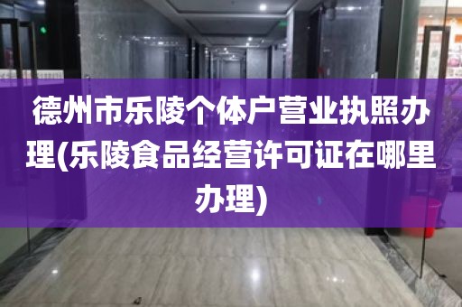 德州市乐陵个体户营业执照办理(乐陵食品经营许可证在哪里办理)
