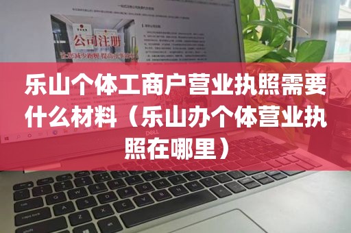 乐山个体工商户营业执照需要什么材料（乐山办个体营业执照在哪里）