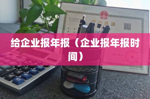 给企业报年报（企业报年报时间）