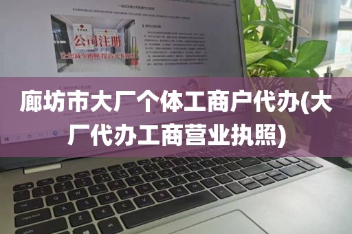 廊坊市大厂个体工商户代办(大厂代办工商营业执照)