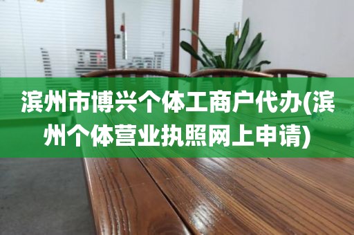 滨州市博兴个体工商户代办(滨州个体营业执照网上申请)